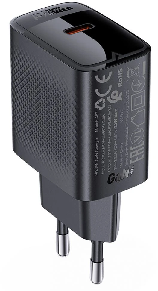 Acefast A82 GaN USB-C PD 20W - juoda