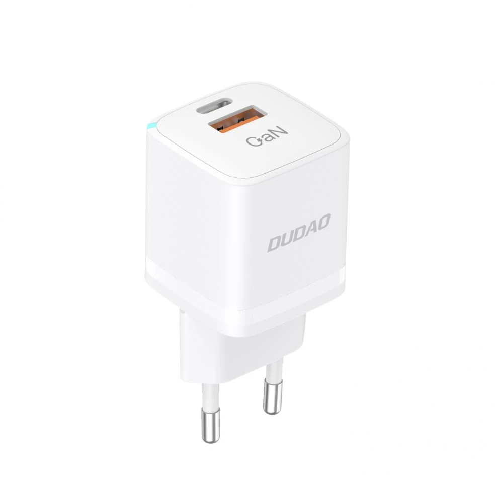 Įkroviklis jungiama į tinklą GaN 33W PPS USB C/USB Dudao A13Pro - balta