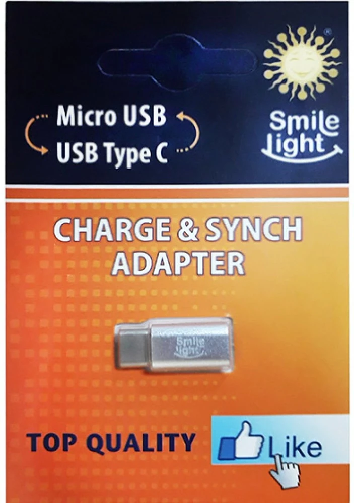 Smile Light USB adapteris Smile SLA-MTC-MB USB-C - MicroUSB Baltas (SLA-MTC-MB MicroUSB)