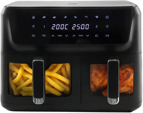 Gruzdintuvė beztłuszczowa Adler AD 6324 Gruzdintuvė beztłuszczowa 11L, su dwoma szufladami 6,5L + 4,5L