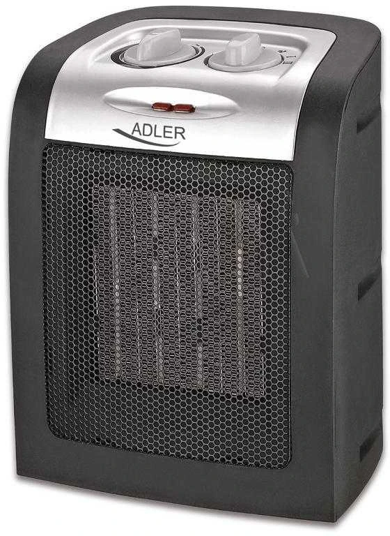 Adler AD 7702 PTC šildytuvas, galios lygių skaičius 2, 1500 W, pelekų skaičius netaikomas, Juodas