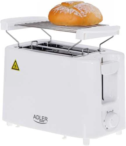 Adler | Skrudintuvas | AD 3223 | Galia 750 W | Lizdų skaičius 2 | Korpuso medžiaga Plastikas | Baltas
