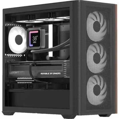 Aerocool D301A Juodas korpusas, medinis (ACCS-MA03043.11)