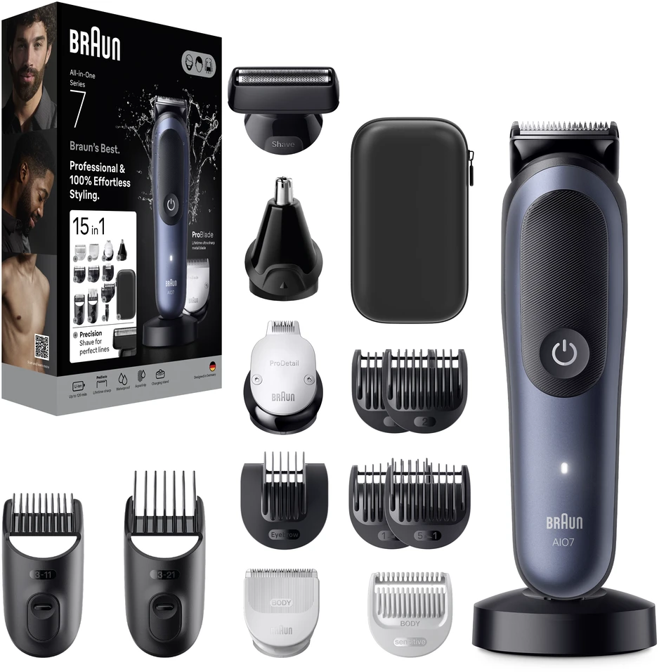 AIO7580 Braun Kirpimo Rinkinys Viskas Viename 15in1