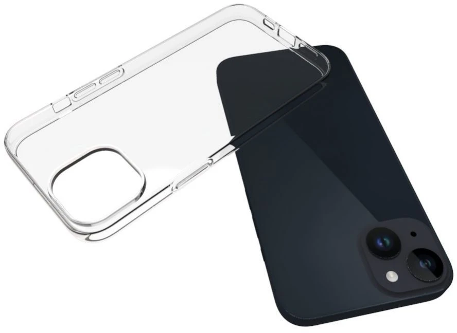 Connect iPhone 15 Caurspīdīga Silikona Aizsargmala 1.5mm TPU Caurspīdīga