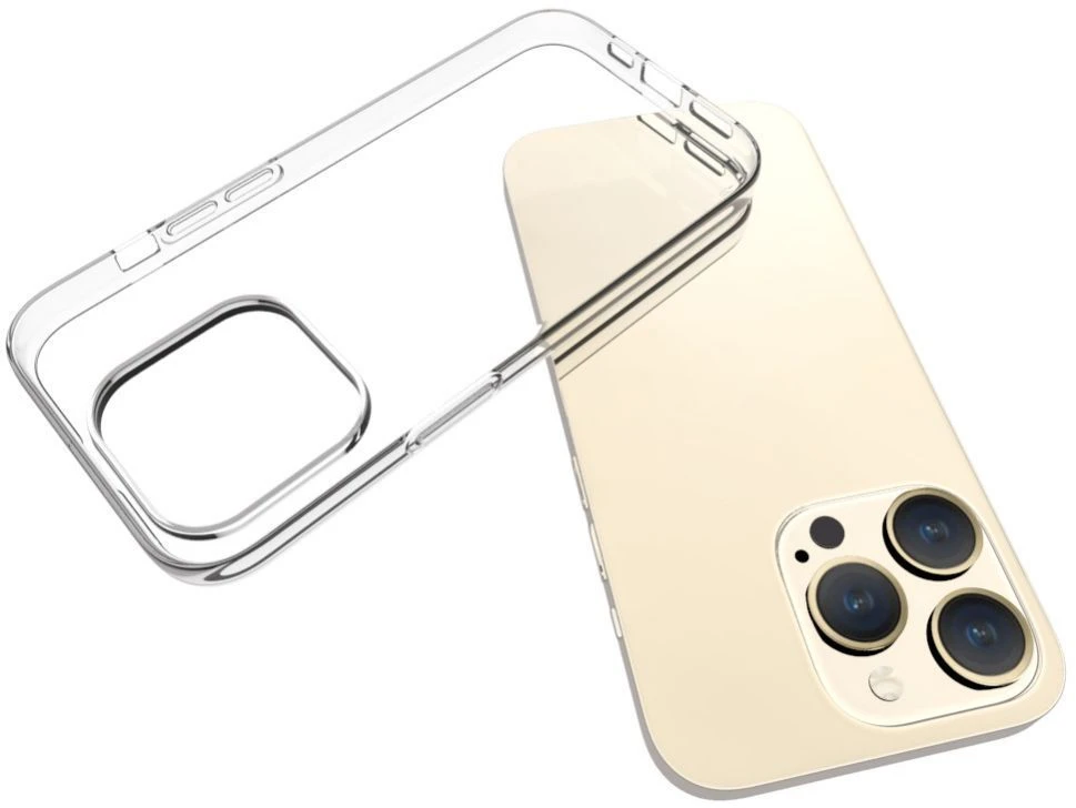 Connect Clear Silikona Vāciņš iPhone 15 Pro 1.5mm Slim TPU Kristāla Caurspīdīgs Viegls un Elastīgs Aizsardzība