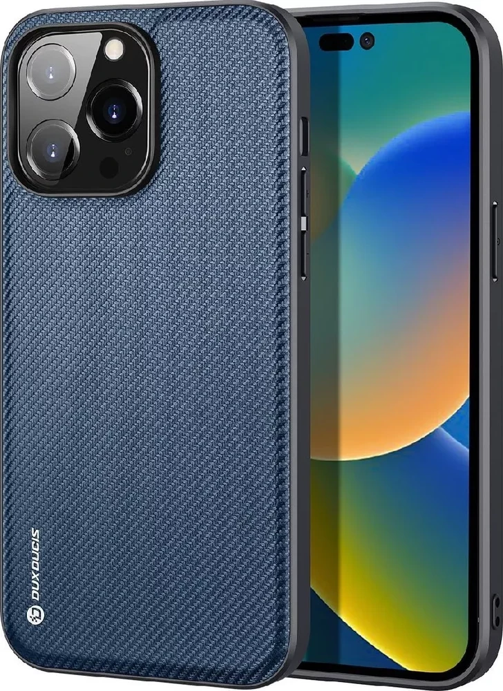 Dux Ducis Fino dėklas skirtas iPhone 14 Pro, mėlynas