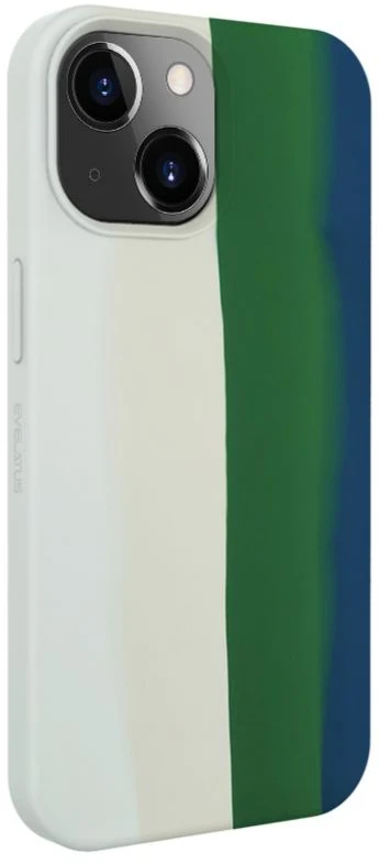 Dėklas Evelatus Apple iPhone 14 Silicone case Multi-Colored Žalias