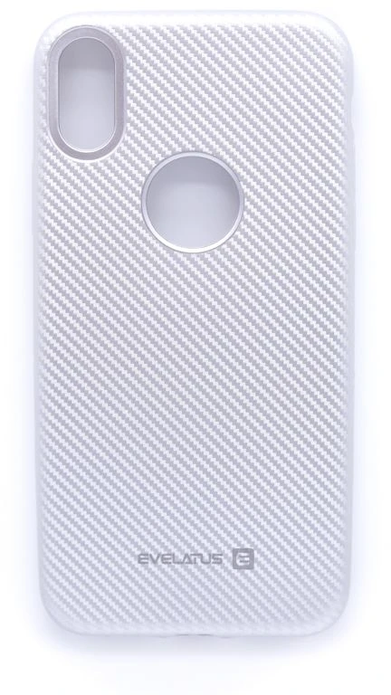 Dėklas Evelatus Apple iPhone X Carbon Sidabrinis