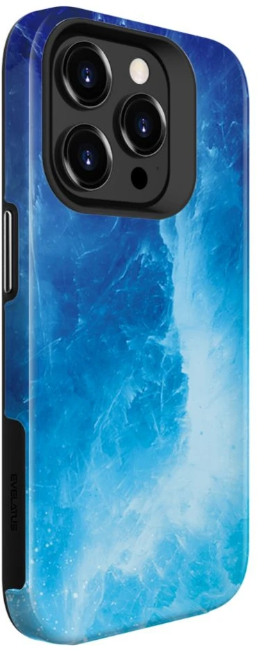 Dėklas Evelatus iPhone 15 Pro Armora Maciņš TPU + PC Drukāta Dizaina Galaxy Zila