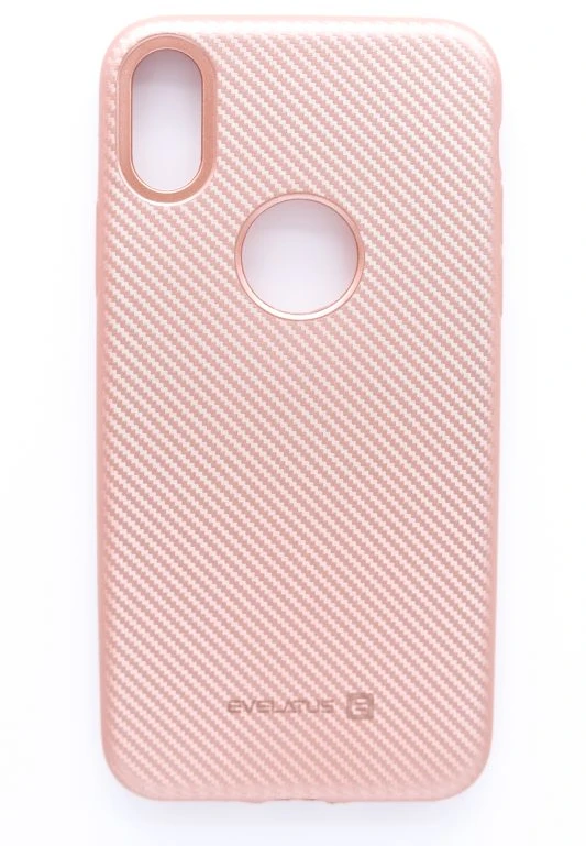 Dėklas Evelatus Apple iPhone X Carbon Rožinė