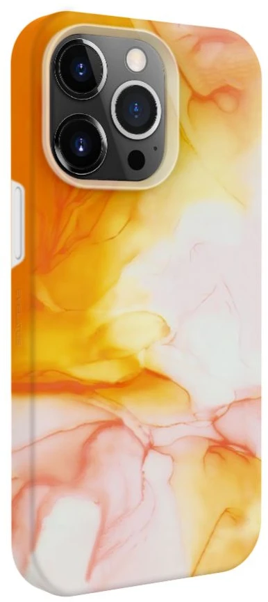 Dėklas Evelatus iPhone 15 Pro Max Premium Silikona vāciņš ar pielāgotu druku Oranžs