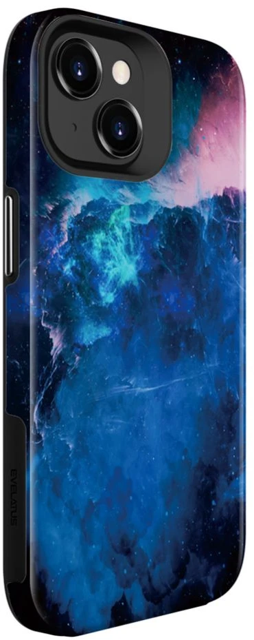 Dėklas Evelatus iPhone 15 Plus Armor Case TPU + PC Printed Design Galaxy
