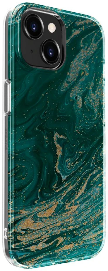 Dėklas Evelatus Apple iPhone 15 PC Customized Print Design Marble Turquoise