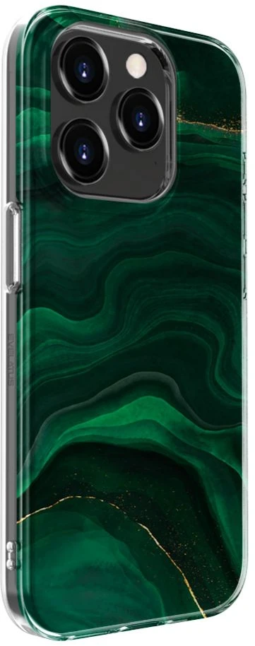 Dėklas Evelatus Apple iPhone 15 Pro Max PC Customized Print Design Marble Žalias