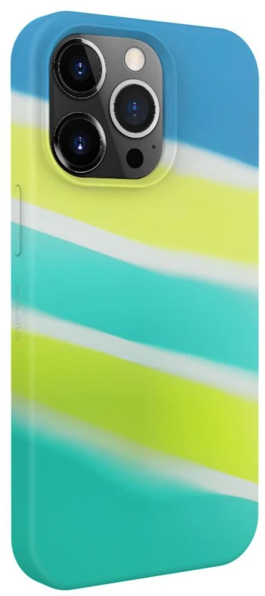 Dėklas Evelatus Apple iPhone 15 Pro Silicone case Multi-Colored Geltona Žalias