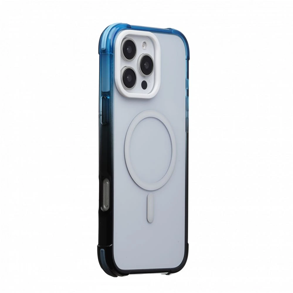 Evelatus iPhone 16 Pro Max Aizsardzības Vāciņš MagSafe Gradiants Melns–Zils