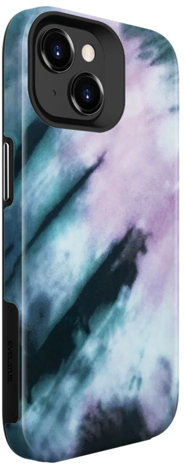 Dėklas Evelatus Armor Case iPhone 15 TPU + PC Duālā Slāņa Pielāgota Zila Rozā Druka Šoka Izturīga Izturīga Aizsardzība