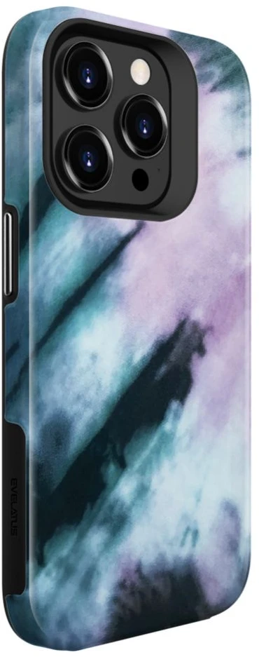 Dėklas Evelatus Armor Case for iPhone 15 Pro TPU + PC Divslāņu Pielāgots Zila Rozā Druka Šoka Aizsardzība
