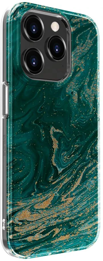 Dėklas Evelatus Apple iPhone 15 Pro PC Customized Print Design Marble Turquoise