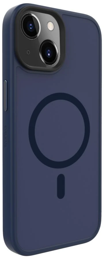 Dėklas Evelatus Apple iPhone 15 Plus Hybird Case With Magsafe PC+TPU Dark Mėlyna