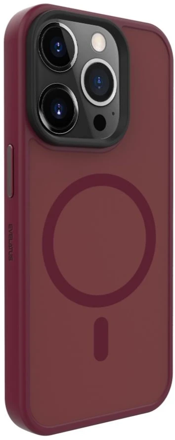 Dėklas Evelatus Apple iPhone 15 Pro Max Hybird Case With Magsafe PC+TPU Plum