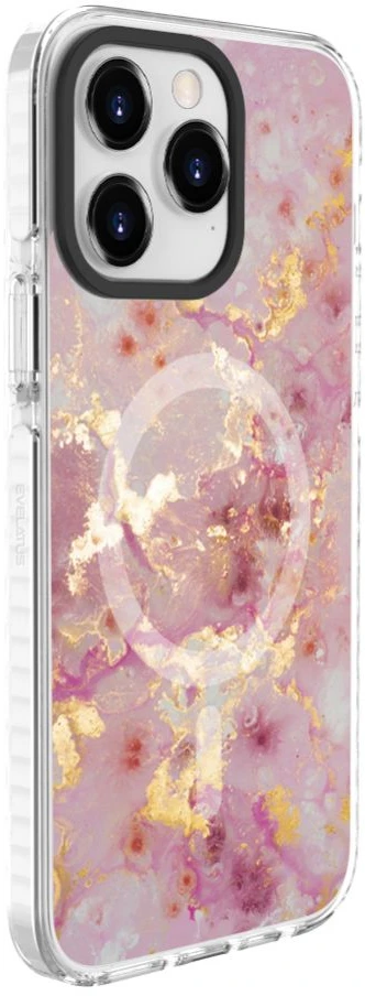 Dėklas Evelatus iPhone 15 Pro Max PC+TPU ar MagSafe Pielāgota Druka Rozā
