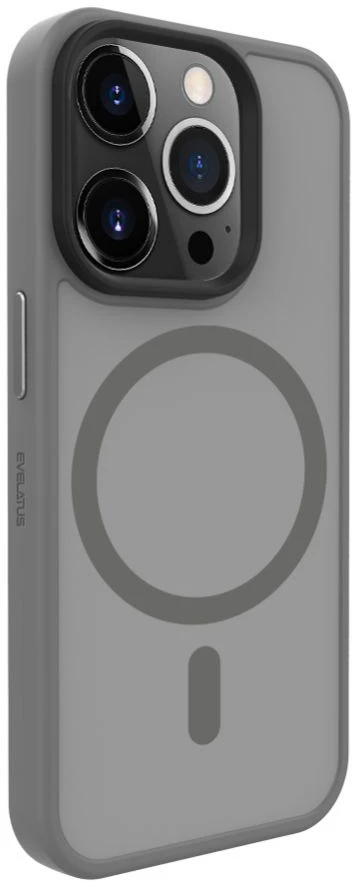 Dėklas Evelatus Apple iPhone 15 Pro Hybird Case With Magsafe PC+TPU Sidabrinis