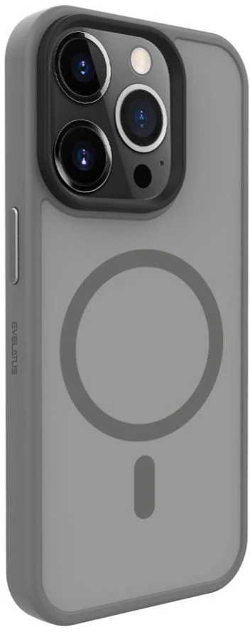 Dėklas Evelatus Apple iPhone 15 Pro Max Hybird Case With Magsafe PC+TPU Sidabrinis