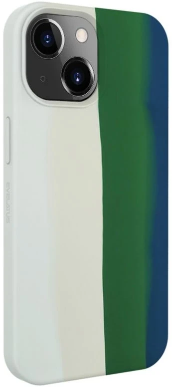 Dėklas Evelatus Apple iPhone 14 Silicone case Multi-Colored Žalias