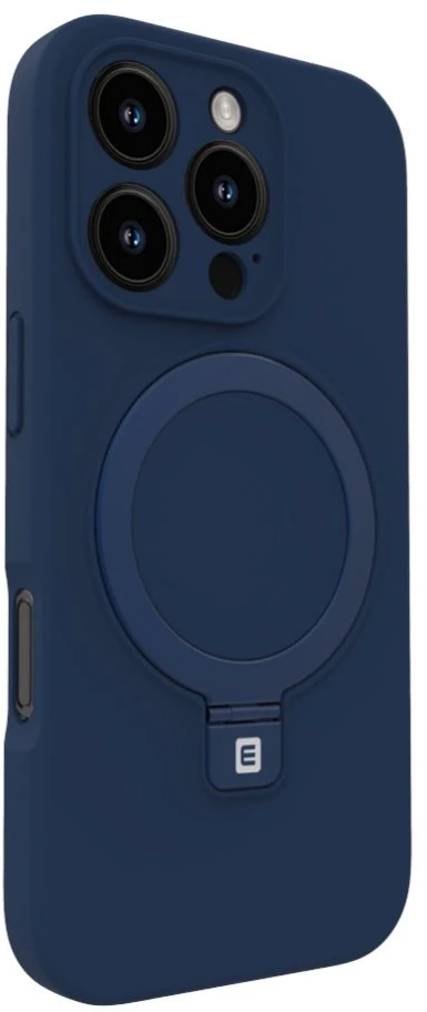 Back cover Evelatus Apple iPhone 16 Pro Premium Magsafe with Stand Soft Touch Silikoninis dėklas Dark Mėlyna