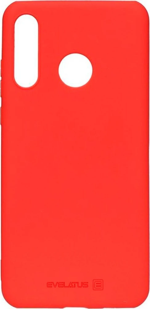 Evelatus Huawei P30 lite Nano Silikoninis dėklas Soft Touch TPU Raudona