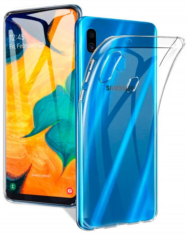 Dėklas Evelatus Samsung A20 Silicon Case Skaidrus