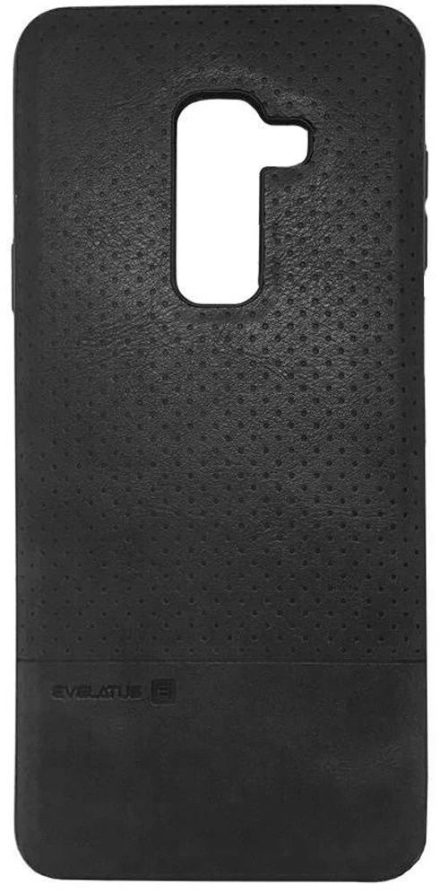 Dėklas Evelatus Samsung A6 Plus 2018 TPU case 1 with metal plate (possible to use with magnet car holder) Juodas