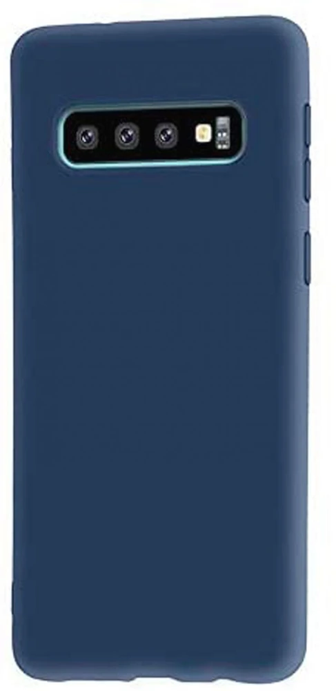 Evelatus Samsung Galaxy S10+ Nano Silikoninis dėklas Soft Touch TPU Dark Mėlyna