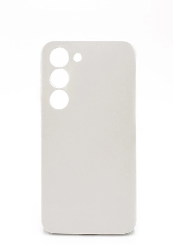 Evelatus Samsung Galaxy S23 Premium Soft Touch Silikono dėklas, Baltas