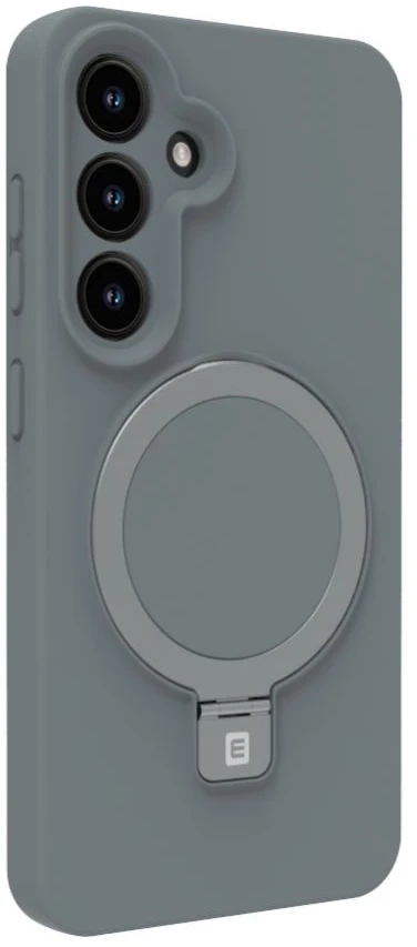 Back cover Evelatus Samsung Galaxy S25 Premium Magnetic with Stand Soft Touch Silikoninis dėklas Sidabrinis