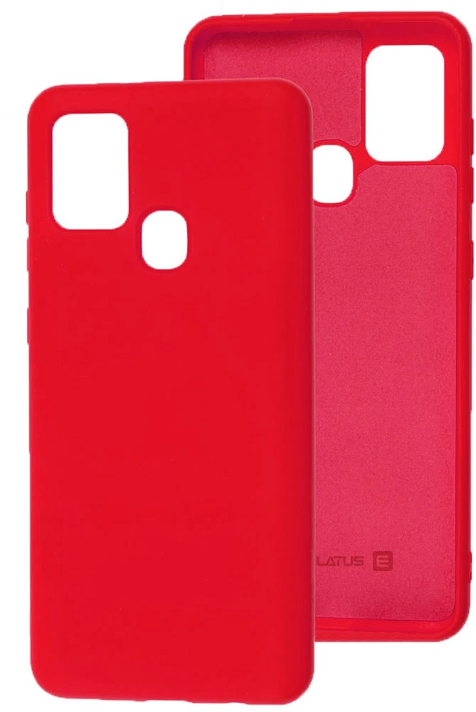Evelatus Samsung Galaxy A21s Nano Silikoninis dėklas Soft Touch TPU Raudona