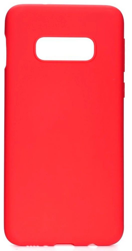 Evelatus Samsung Galaxy S10e Premium Soft Touch Silikoninis dėklas Raudona