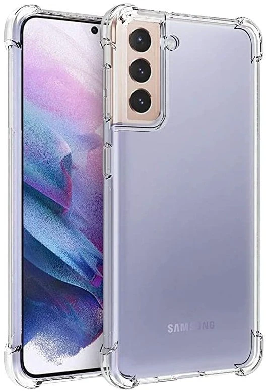 Evelatus Samsung Galaxy S21 Plus Military Shockproof Silikoninis dėklas TPU Transparent
