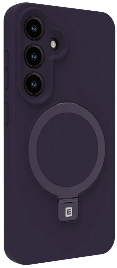 Back cover Evelatus Samsung Galaxy S25 Premium Magnetic with Stand Soft Touch Silikoninis dėklas Violetinė