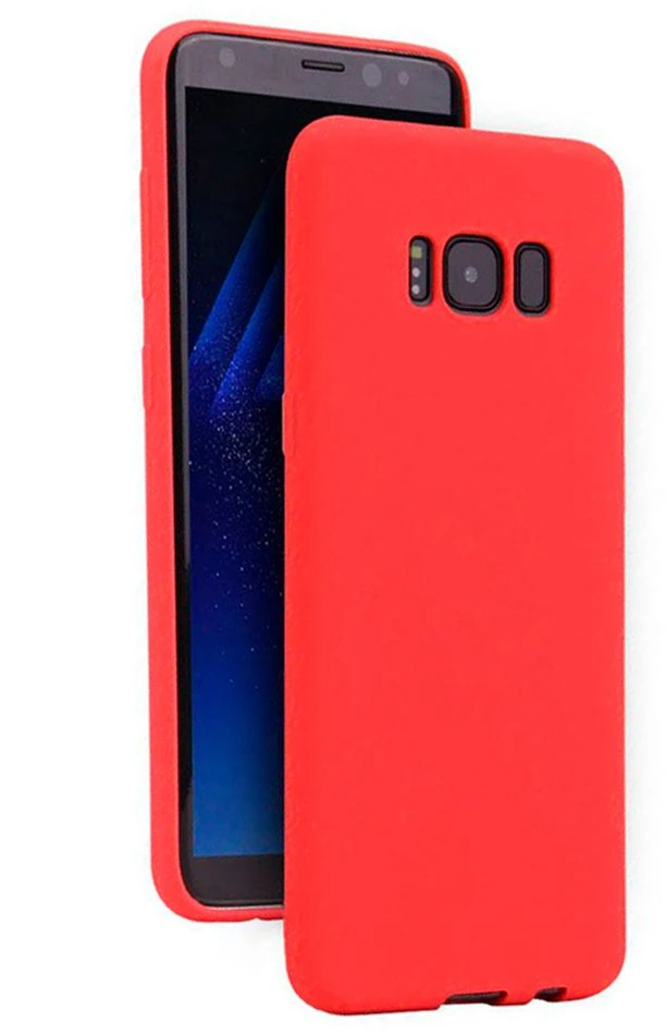 Evelatus Samsung S8 Plus Nano Silikoninis dėklas Soft Touch TPU Raudona