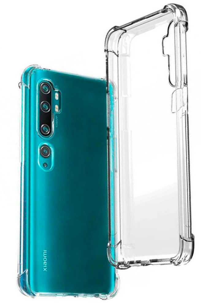Evelatus Xiaomi Mi Note 10 / Mi Note 10 Pro Military Shockproof Silikoninis dėklas TPU Transparent
