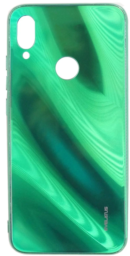 Evelatus Xiaomi Note 7 Vanduo Ripple Full Color Electroplating Tempered Glass Case Žalias