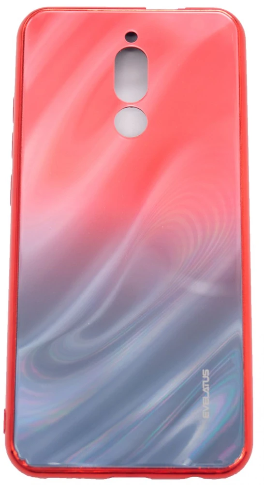 Evelatus Xiaomi Redmi 8 Vanduo Ripple Gradient Color Anti-Explosion Tempered Glass Case Gradient Raudona-Juodas