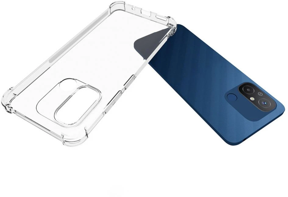 Evelatus Xiaomi Redmi 12C Military Shockproof Silikoninis dėklas Transparent Transparent