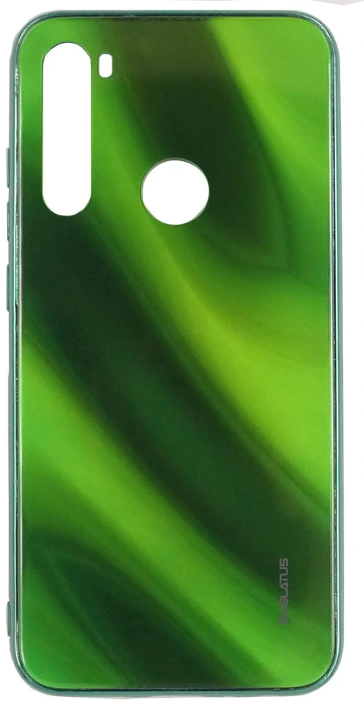 Evelatus Xiaomi Xiaomi Redmi Note 8 / Redmi Note 8 2021 Vanduo Ripple Full Color Electroplating Tempered Glass Case Žalias