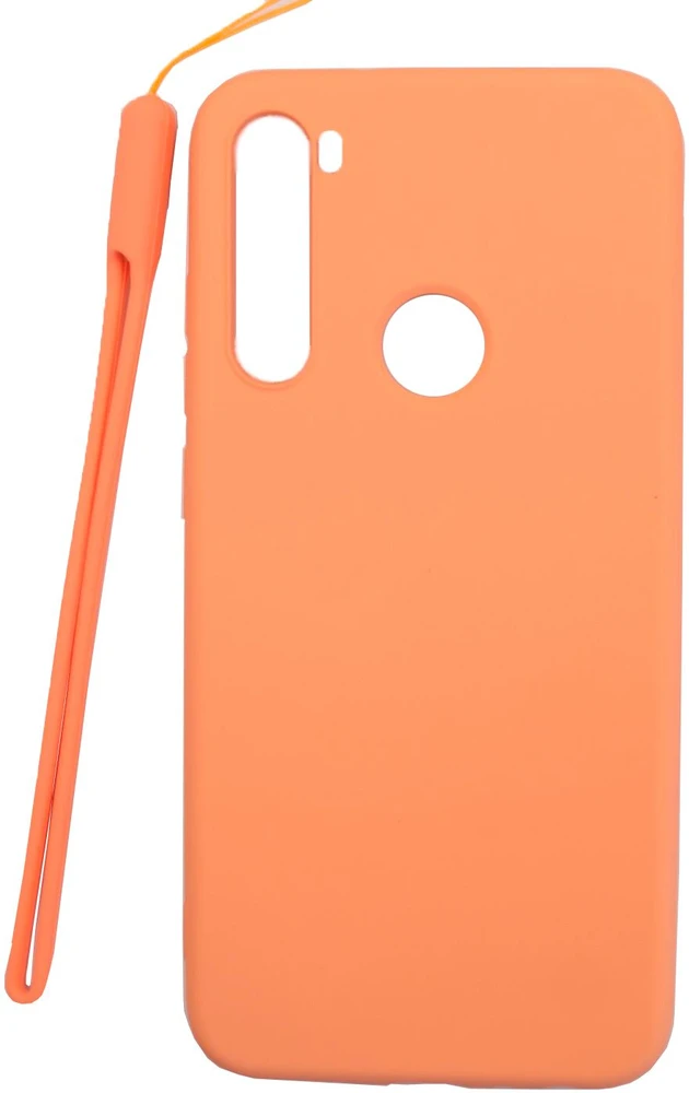 Evelatus Xiaomi Xiaomi Redmi Note 8 / Redmi Note 8 2021 Soft Touch Silikoninis dėklas with Strap Rožinė