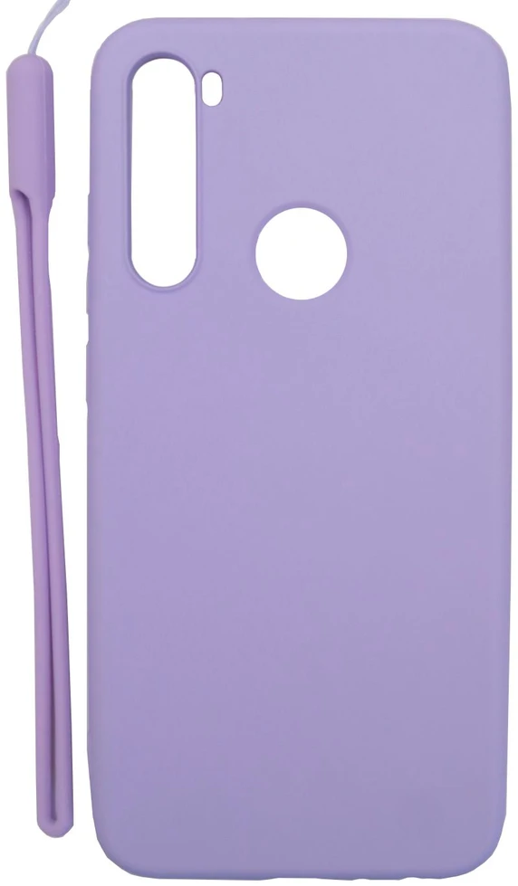 Evelatus Xiaomi Xiaomi Redmi Note 8 / Redmi Note 8 2021 Soft Touch Silikoninis dėklas with Strap Violetinė