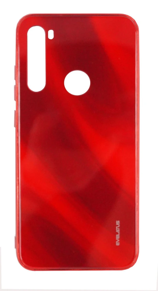 Evelatus Xiaomi Xiaomi Redmi Note 8 / Redmi Note 8 2021 Vanduo Ripple Full Color Electroplating Tempered Glass Case Raudona
